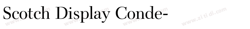 Scotch Display Conde字体转换